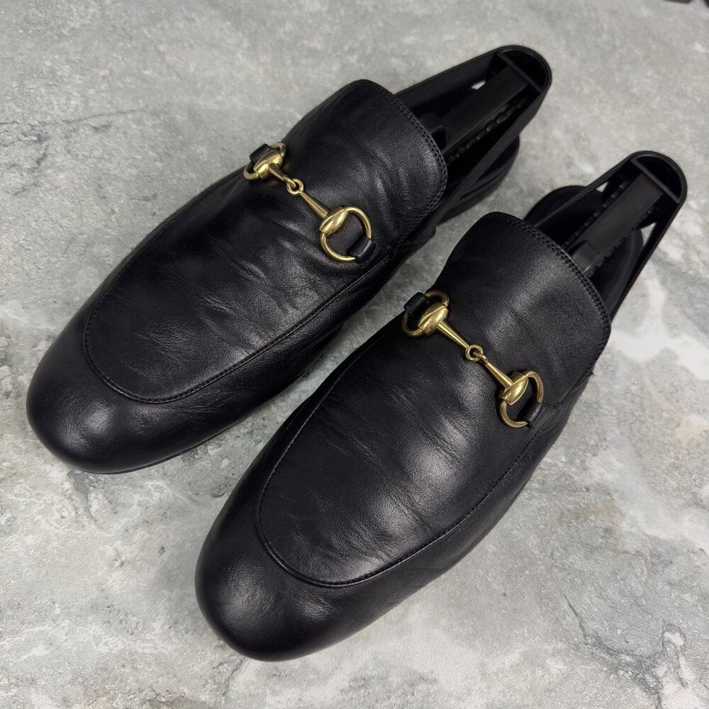 GUCCI Horsebit Jordaan Mule Black Leather - Picture 4 of 16